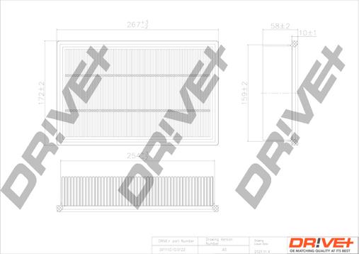 Dr!ve+ DP1110.10.0122 - Gaisa filtrs ps1.lv