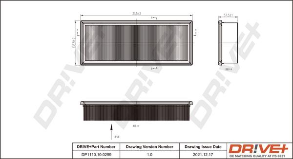 Dr!ve+ DP1110.10.0299 - Gaisa filtrs ps1.lv