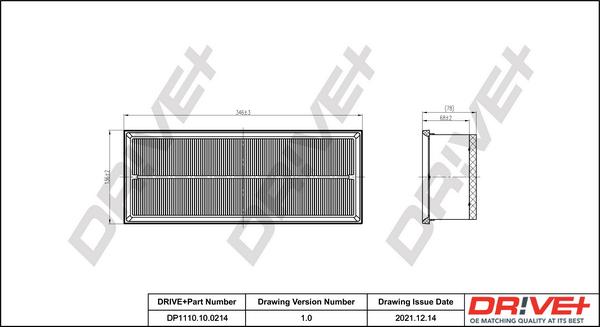 Dr!ve+ DP1110.10.0214 - Gaisa filtrs ps1.lv