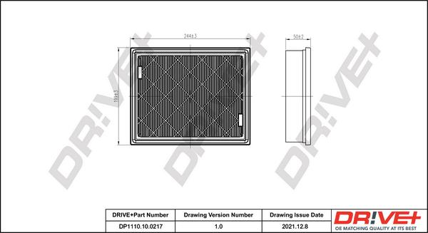 Dr!ve+ DP1110.10.0217 - Gaisa filtrs ps1.lv