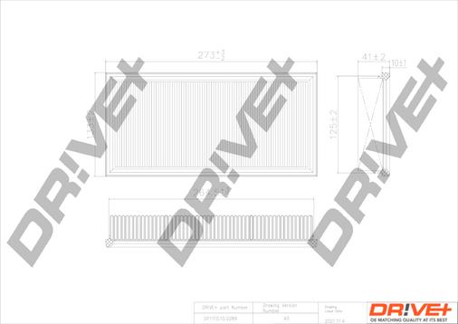 Dr!ve+ DP1110.10.0289 - Gaisa filtrs ps1.lv