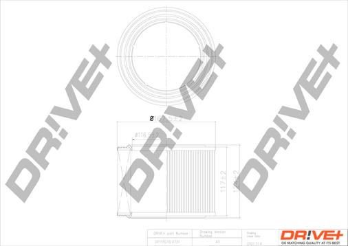 Dr!ve+ DP1110.10.0731 - Gaisa filtrs ps1.lv