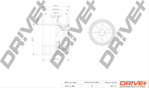 Dr!ve+ DP1110.11.0040 - Eļļas filtrs ps1.lv