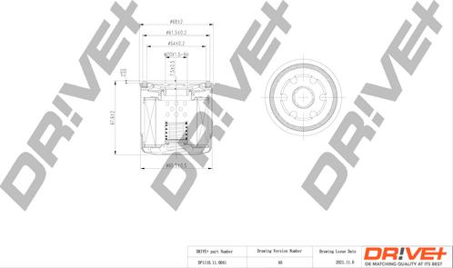 Dr!ve+ DP1110.11.0041 - Eļļas filtrs ps1.lv