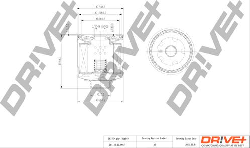 Dr!ve+ DP1110.11.0057 - Eļļas filtrs ps1.lv