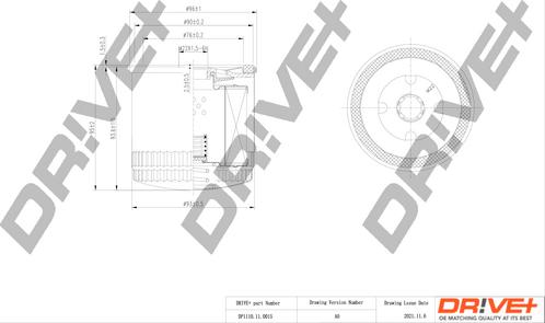 Dr!ve+ DP1110.11.0015 - Eļļas filtrs ps1.lv