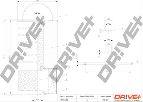 Dr!ve+ DP1110.11.0012 - Eļļas filtrs ps1.lv