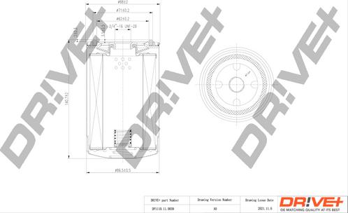 Dr!ve+ DP1110.11.0039 - Eļļas filtrs ps1.lv