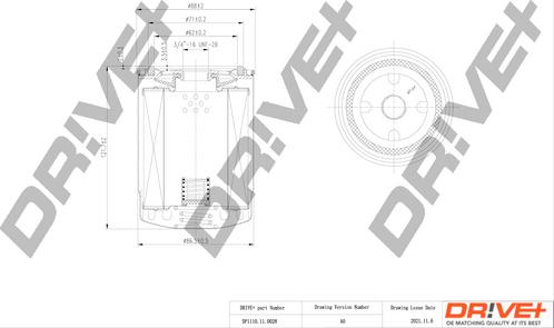 Dr!ve+ DP1110.11.0028 - Eļļas filtrs ps1.lv