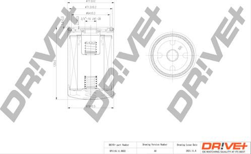 Dr!ve+ DP1110.11.0022 - Eļļas filtrs ps1.lv