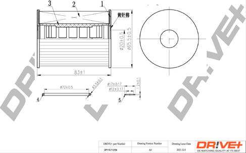 Dr!ve+ DP1110.11.0154 - Eļļas filtrs ps1.lv