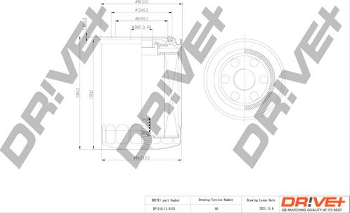 Dr!ve+ DP1110.11.0153 - Eļļas filtrs ps1.lv