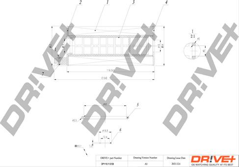 DRVE DP1110.11.0129 - Eļļas filtrs ps1.lv