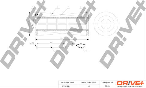 Dr!ve+ DP1110.11.0121 - Eļļas filtrs ps1.lv