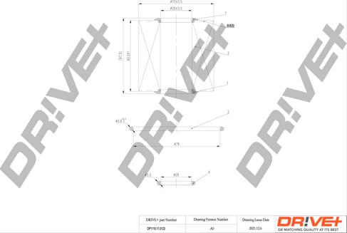 Dr!ve+ DP1110.11.0123 - Eļļas filtrs ps1.lv