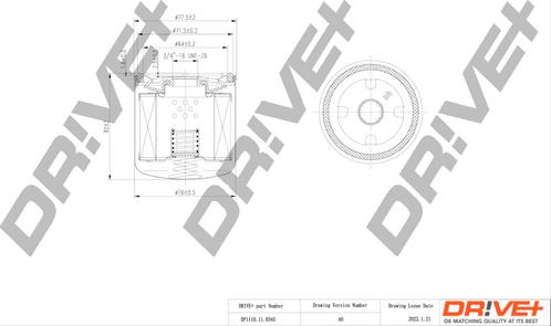 Dr!ve+ DP1110.11.0345 - Eļļas filtrs ps1.lv