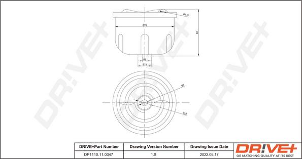 Dr!ve+ DP1110.11.0347 - Eļļas filtrs ps1.lv