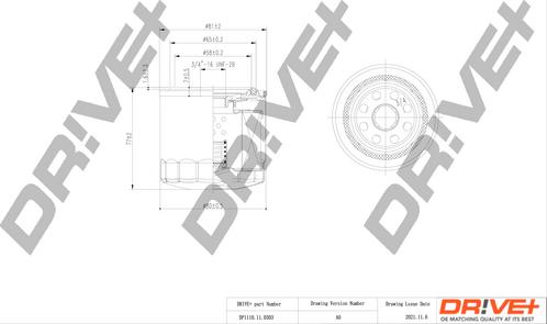 Dr!ve+ DP1110.11.0303 - Eļļas filtrs ps1.lv