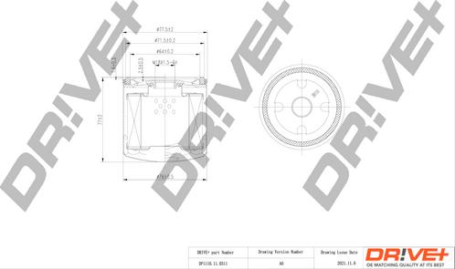 Dr!ve+ DP1110.11.0311 - Eļļas filtrs ps1.lv