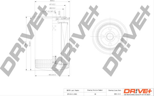 Dr!ve+ DP1110.11.0321 - Eļļas filtrs ps1.lv