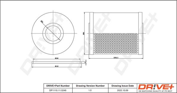 Dr!ve+ DP1110.11.0246 - Eļļas filtrs ps1.lv