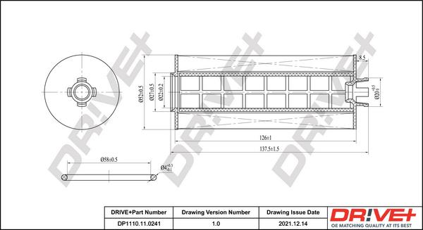 Dr!ve+ DP1110.11.0241 - Eļļas filtrs ps1.lv