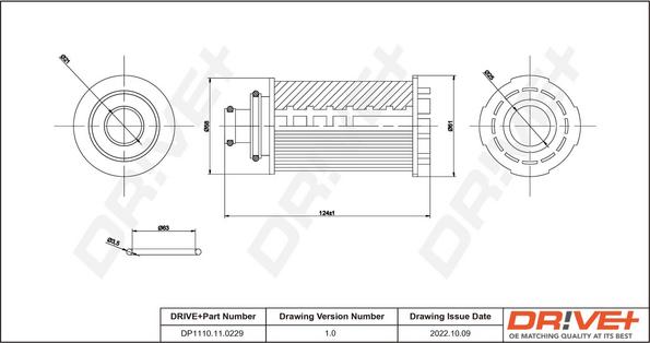 Dr!ve+ DP1110.11.0229 - Eļļas filtrs ps1.lv