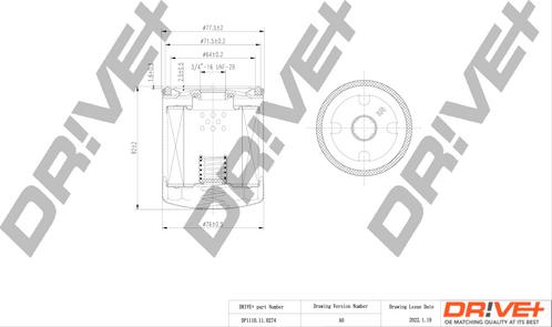 Dr!ve+ DP1110.11.0274 - Eļļas filtrs ps1.lv