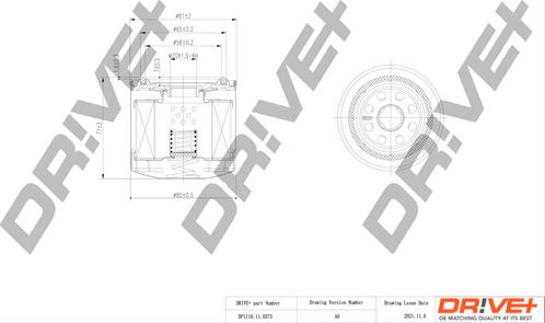 Dr!ve+ DP1110.11.0275 - Eļļas filtrs ps1.lv