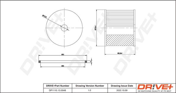 Dr!ve+ DP1110.13.0048 - Degvielas filtrs ps1.lv