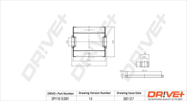 Dr!ve+ DP1110.13.0051 - Degvielas filtrs ps1.lv