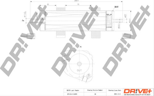 Dr!ve+ DP1110.13.0079 - Degvielas filtrs ps1.lv