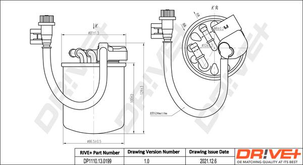 Dr!ve+ DP1110.13.0199 - Degvielas filtrs ps1.lv