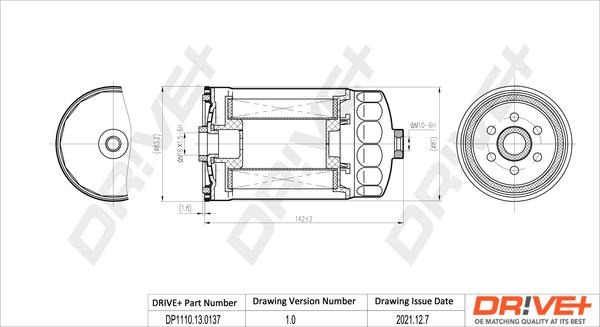 Dr!ve+ DP1110.13.0137 - Degvielas filtrs ps1.lv