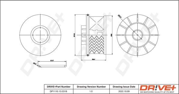 Dr!ve+ DP1110.13.0318 - Degvielas filtrs ps1.lv