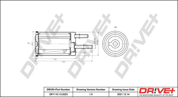 Dr!ve+ DP1110.13.0223 - Degvielas filtrs ps1.lv