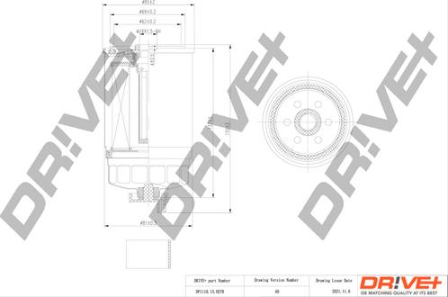 Dr!ve+ DP1110.13.0278 - Degvielas filtrs ps1.lv