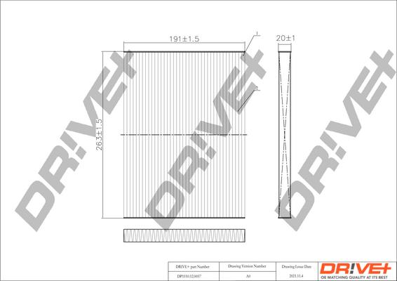 Dr!ve+ DP1110.12.0057 - Filtrs, Salona telpas gaiss ps1.lv