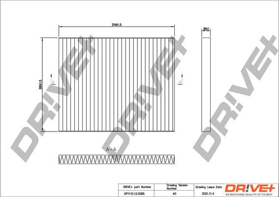 Dr!ve+ DP1110.12.0085 - Filtrs, Salona telpas gaiss ps1.lv