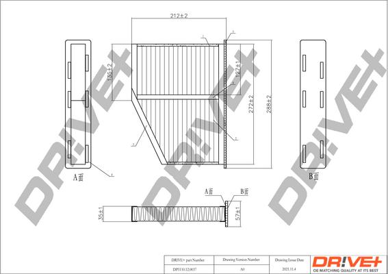 Dr!ve+ DP1110.12.0037 - Filtrs, Salona telpas gaiss ps1.lv