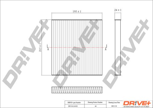 Dr!ve+ DP1110.12.0192 - Filtrs, Salona telpas gaiss ps1.lv