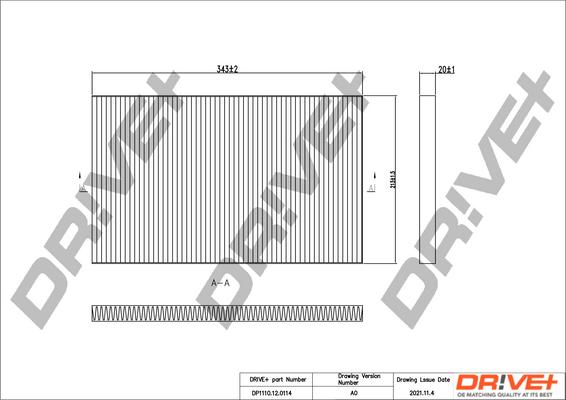 Dr!ve+ DP1110.12.0114 - Filtrs, Salona telpas gaiss ps1.lv