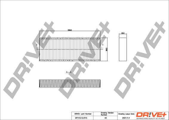 Dr!ve+ DP1110.12.0115 - Filtrs, Salona telpas gaiss ps1.lv