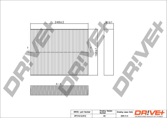 Dr!ve+ DP1110.12.0112 - Filtrs, Salona telpas gaiss ps1.lv