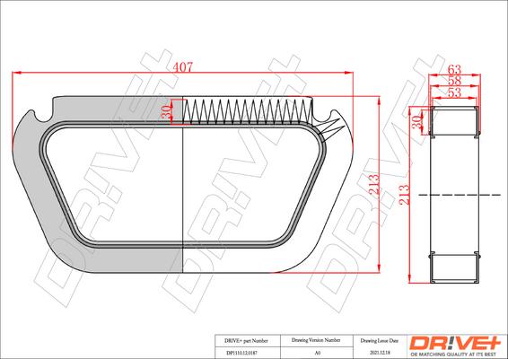 Dr!ve+ DP1110.12.0187 - Filtrs, Salona telpas gaiss ps1.lv