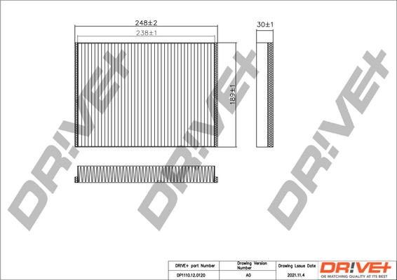 Dr!ve+ DP1110.12.0120 - Filtrs, Salona telpas gaiss ps1.lv