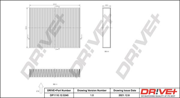 Dr!ve+ DP1110.12.0246 - Filtrs, Salona telpas gaiss ps1.lv