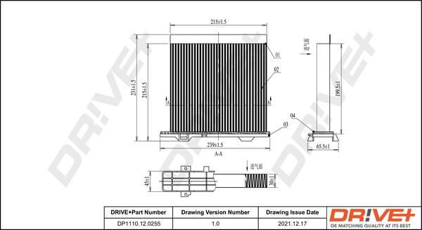 Dr!ve+ DP1110.12.0255 - Filtrs, Salona telpas gaiss ps1.lv