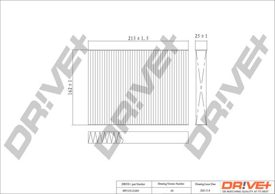 Dr!ve+ DP1110.12.0201 - Filtrs, Salona telpas gaiss ps1.lv