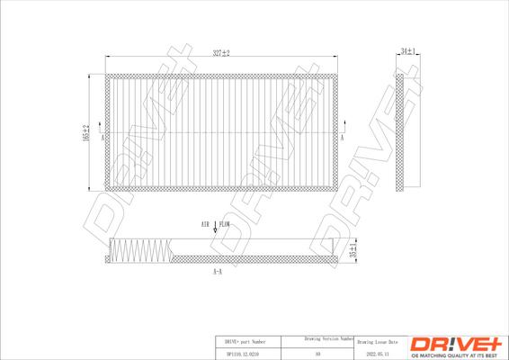 Dr!ve+ DP1110.12.0210 - Filtrs, Salona telpas gaiss ps1.lv